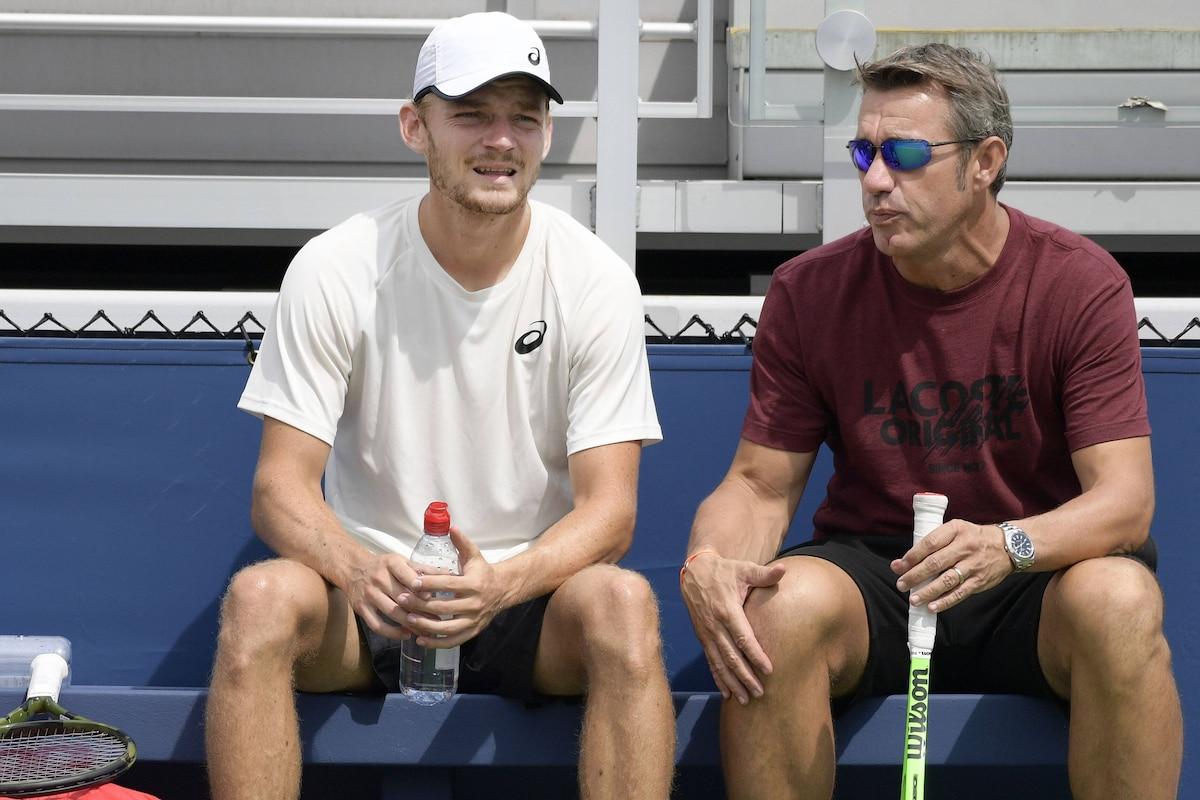 David Goffin avec Thierry Van Cleemput
