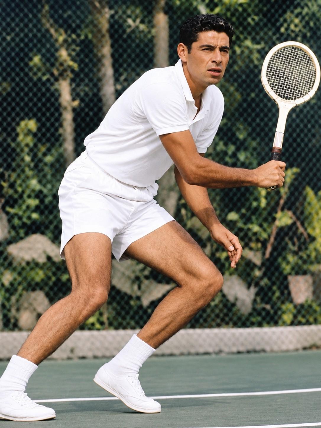 Pancho Gonzales en action