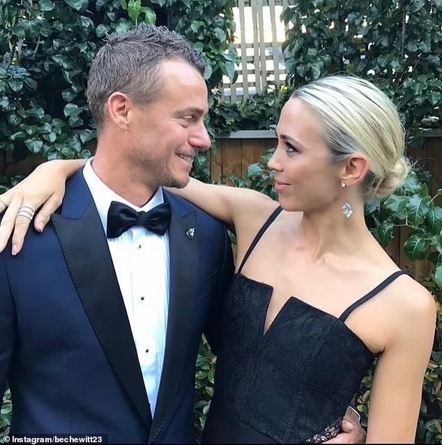 Lleyton Hewitt et Bec Cartwright