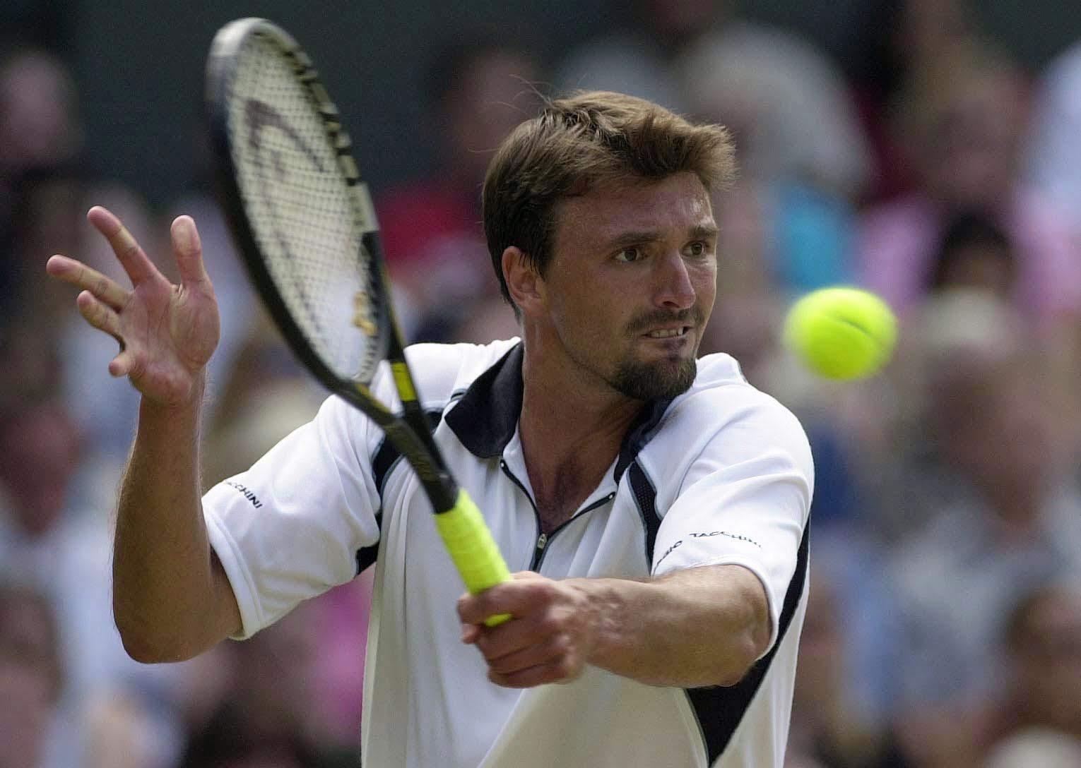 Goran Ivanisevic à l'attaque