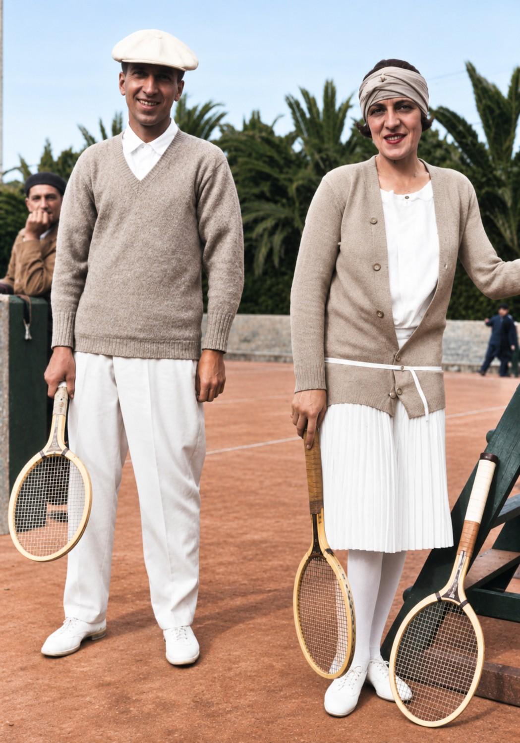 René Lacoste avec Suzanne Lenglen