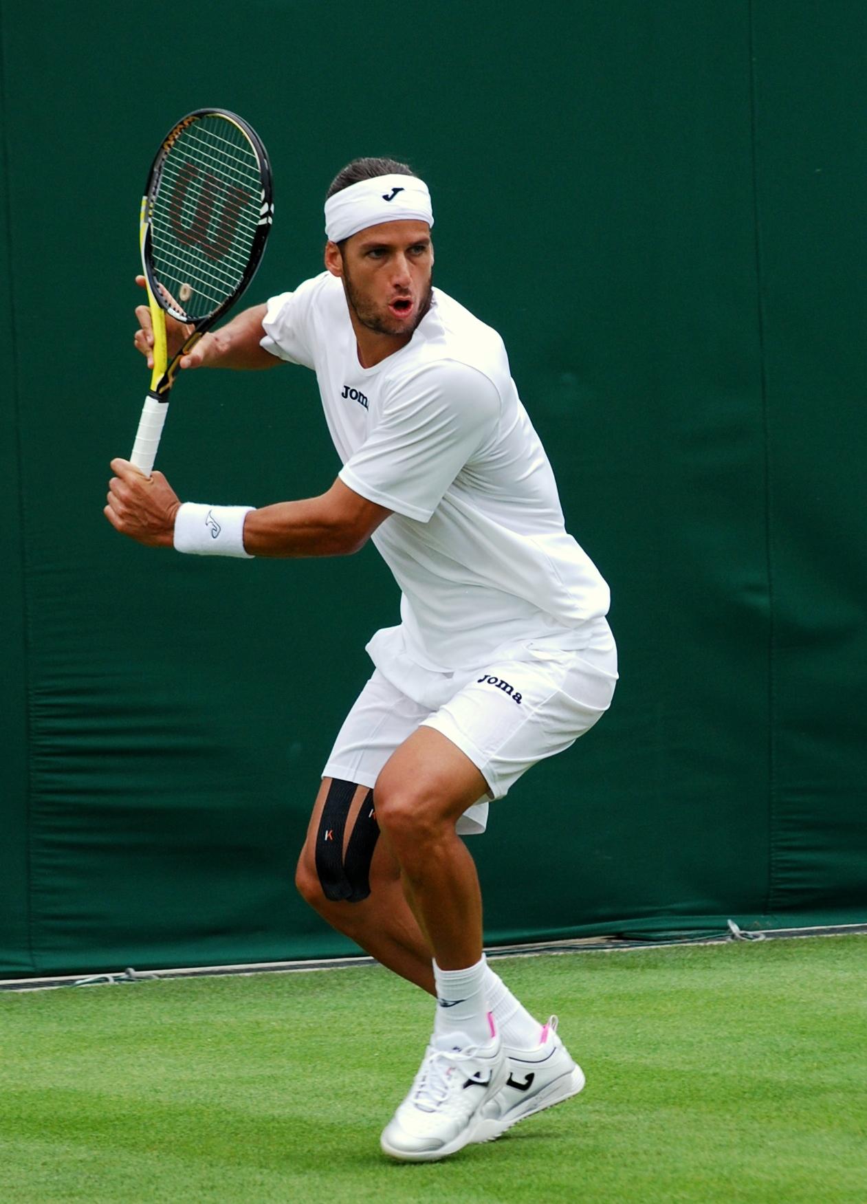 Feliciano Lopez sur le gazon de Wimbledon