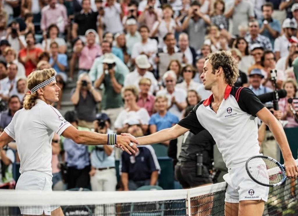 John McEnroe et Björn Borg à Wimbledon 1980