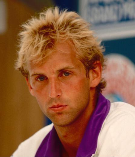 Thomas Muster au d&eacute;but de sa carri&egrave;re professionnelle
