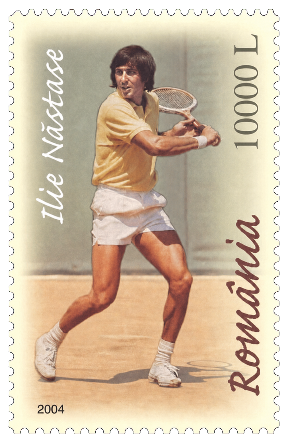 Timbre roumain &agrave; l’effigie d’Ilie Nastase