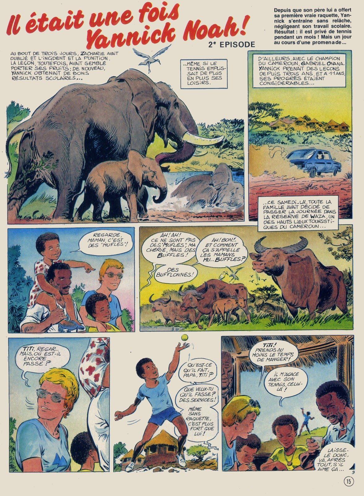 Yannick Noah en bande dessin&eacute;e - planche 09