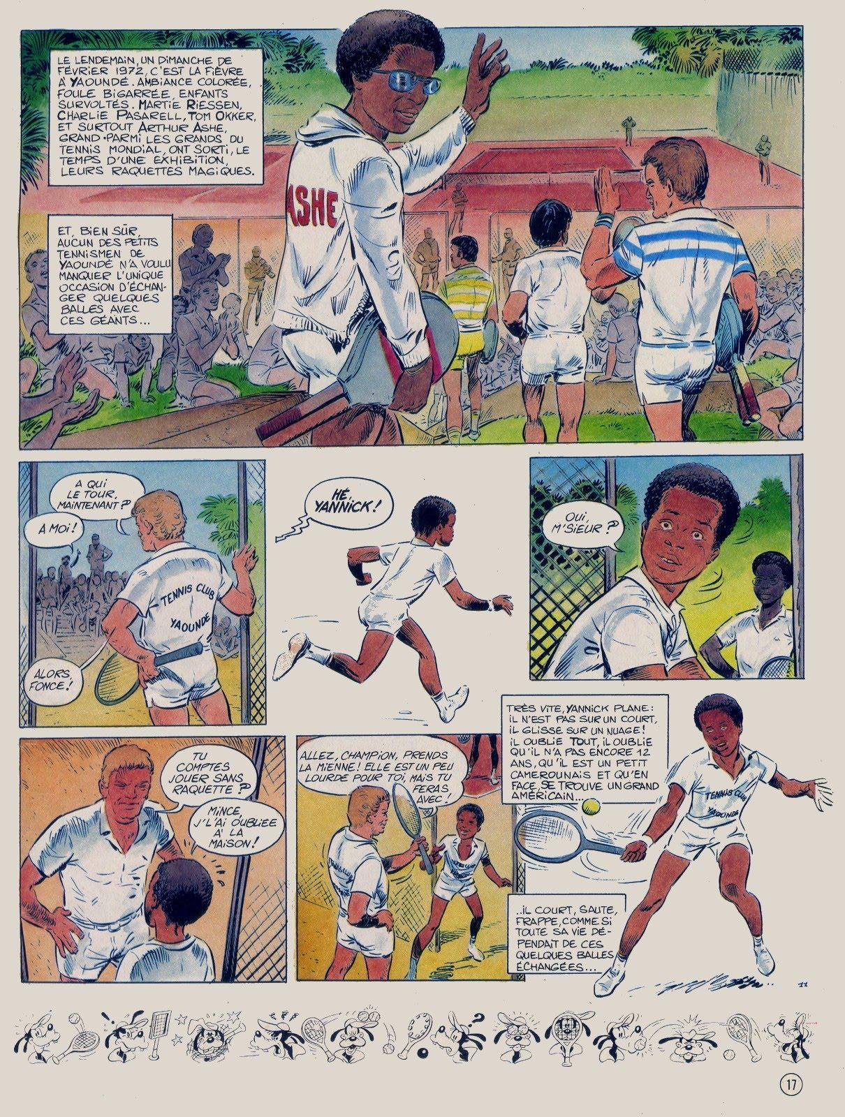 Yannick Noah en bande dessin&eacute;e - planche 11