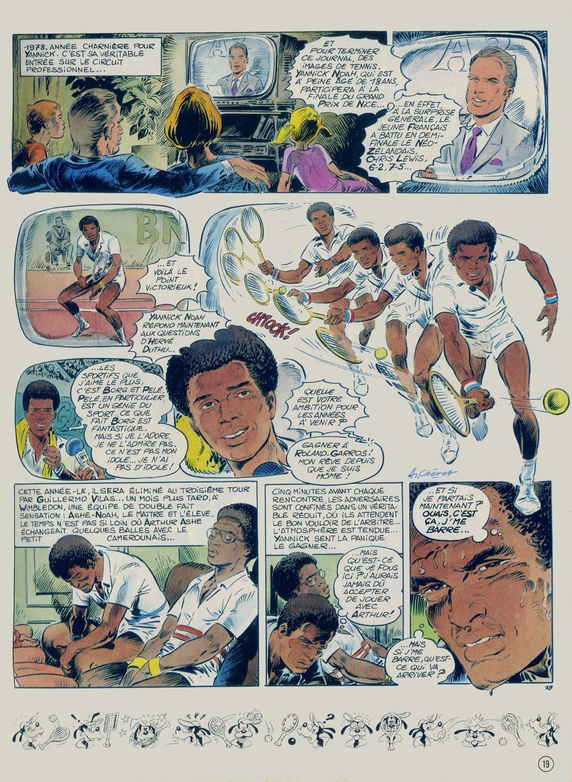 Yannick Noah en bande dessin&eacute;e - planche 19
