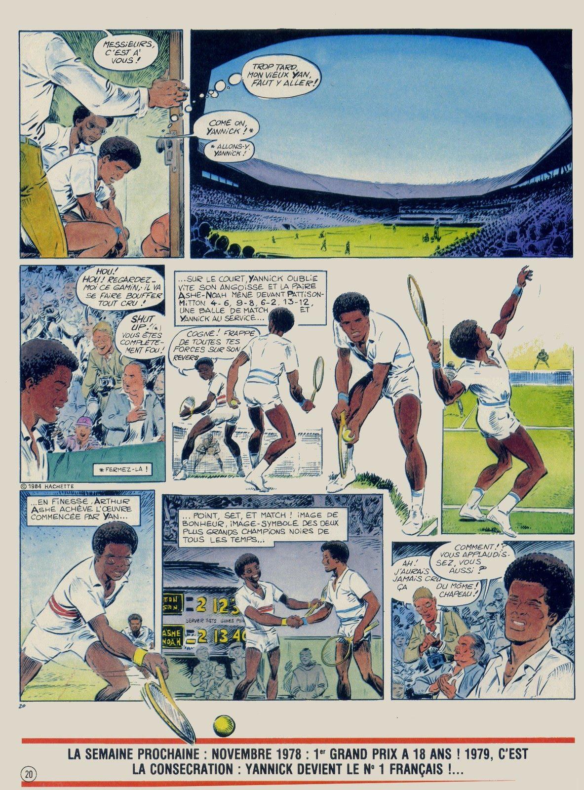 Yannick Noah en bande dessin&eacute;e - planche 20