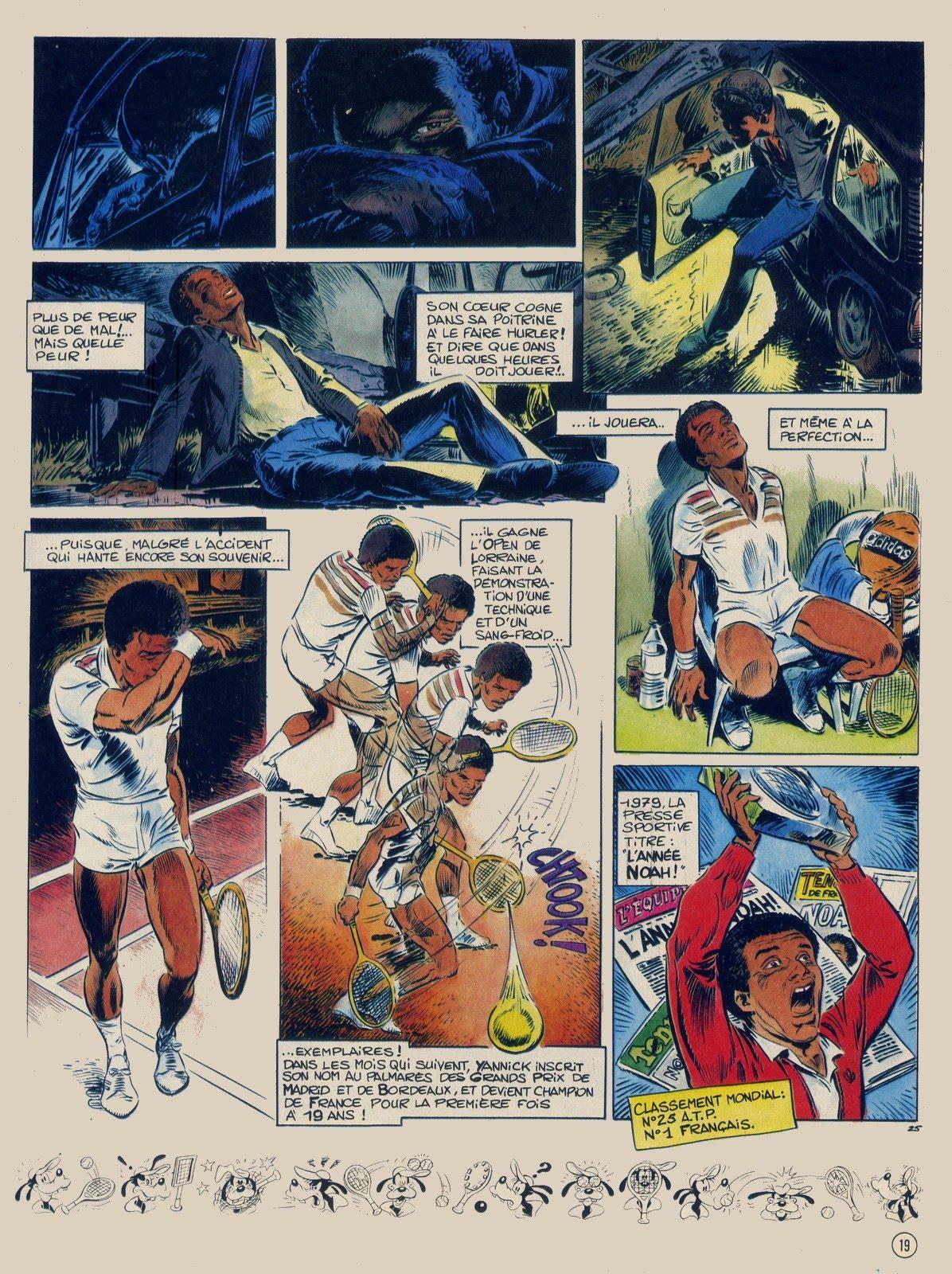 Yannick Noah en bande dessin&eacute;e - planche 25