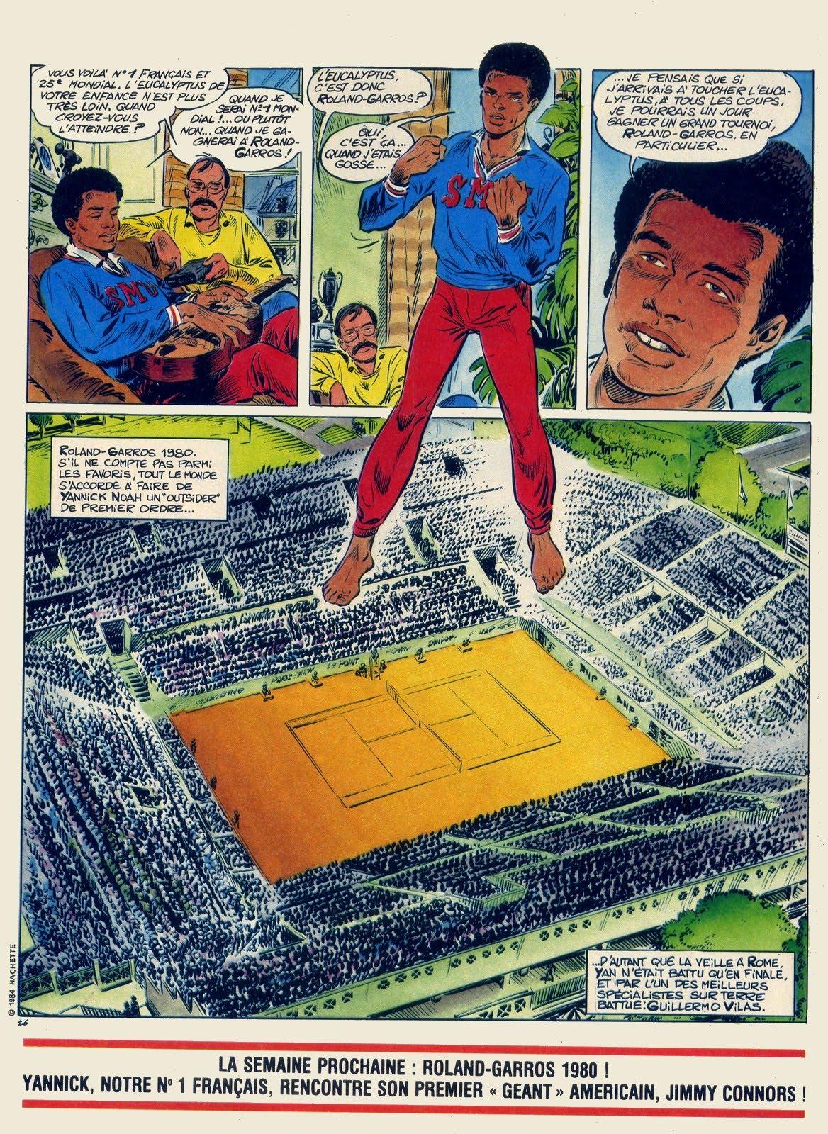 Yannick Noah en bande dessin&eacute;e - planche 26