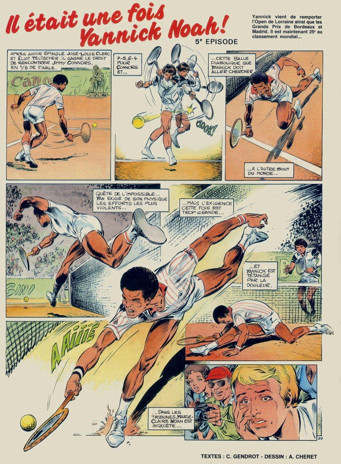Yannick Noah en bande dessin&eacute;e - planche 27