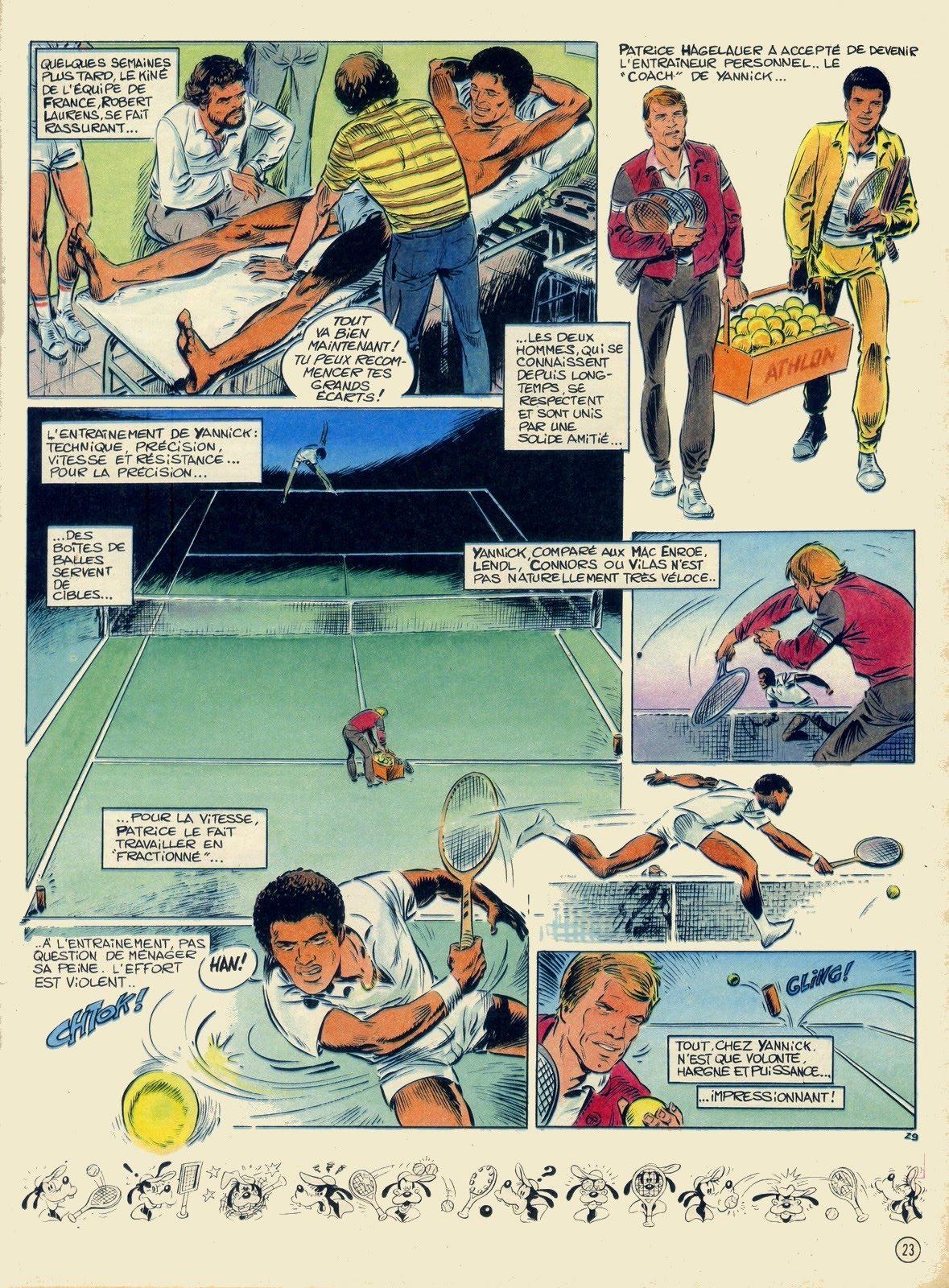 Yannick Noah en bande dessin&eacute;e - planche 29