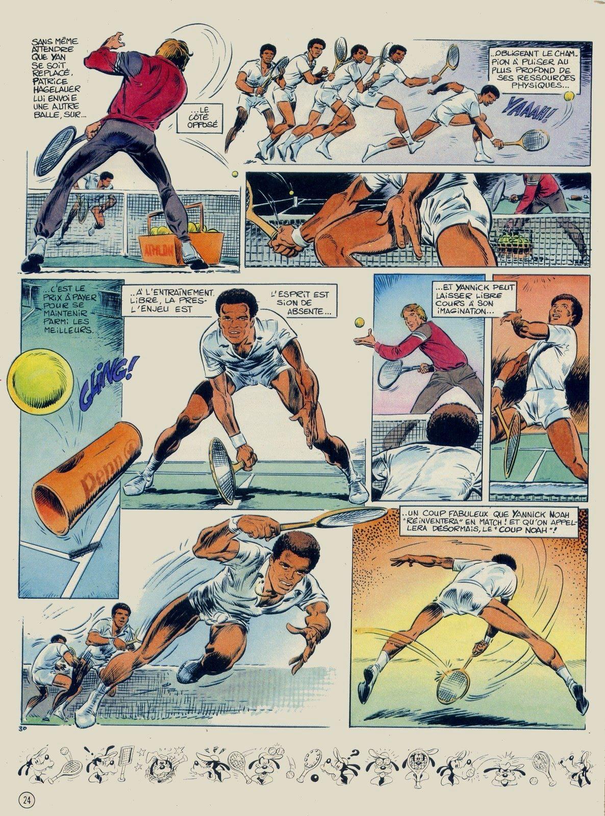 Yannick Noah en bande dessin&eacute;e - planche 30