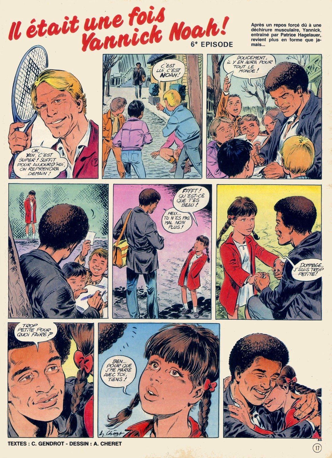 Yannick Noah en bande dessin&eacute;e - planche 33