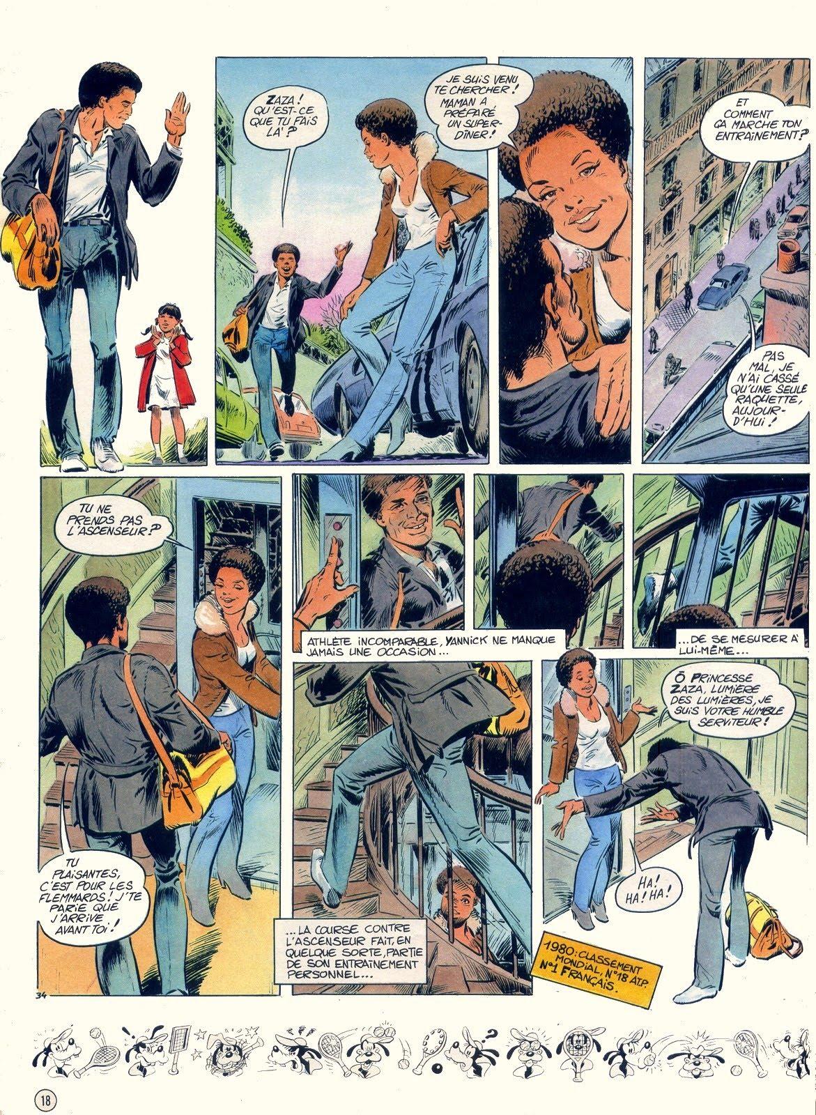 Yannick Noah en bande dessin&eacute;e - planche 34