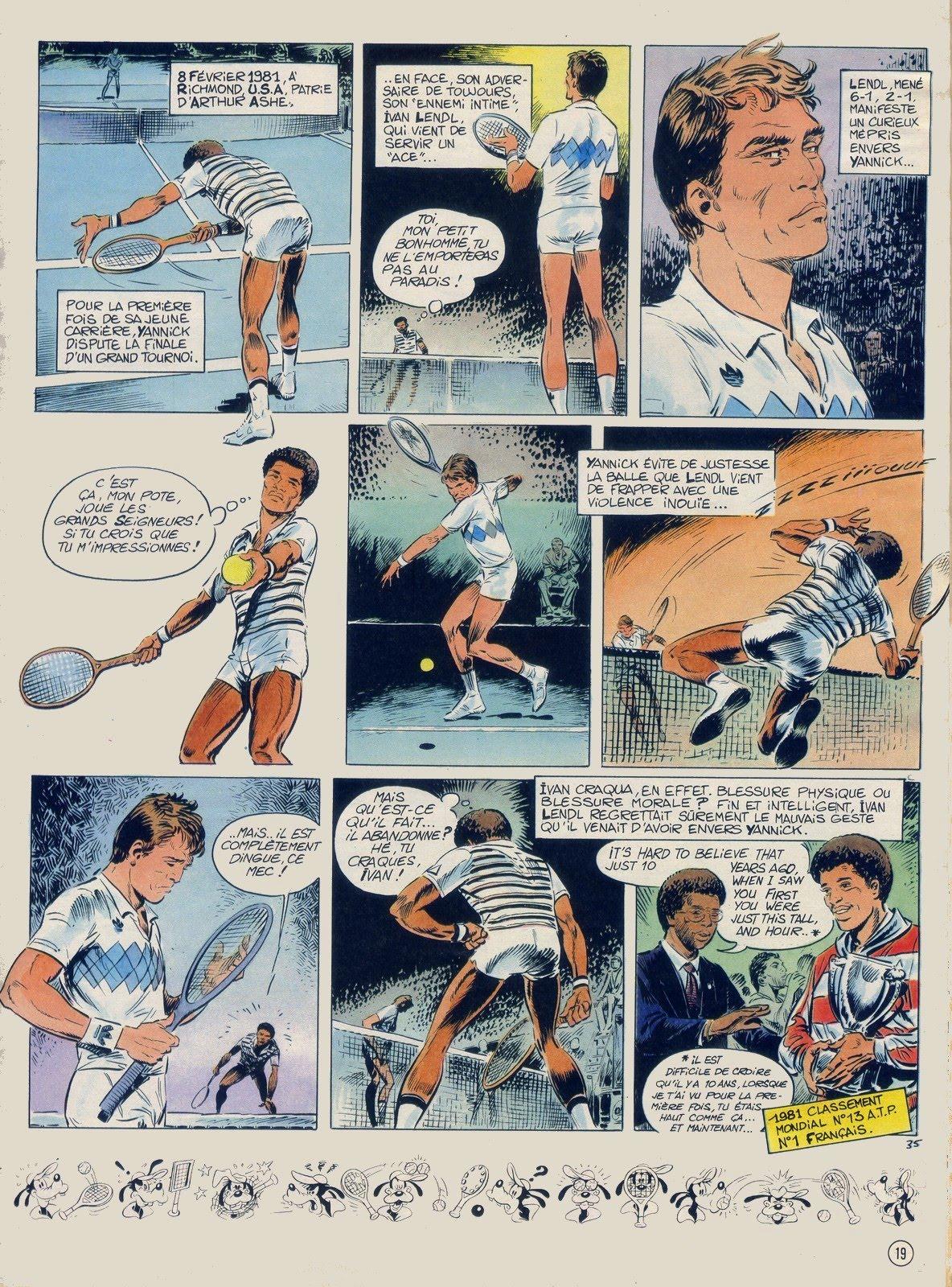 Yannick Noah en bande dessin&eacute;e - planche 35