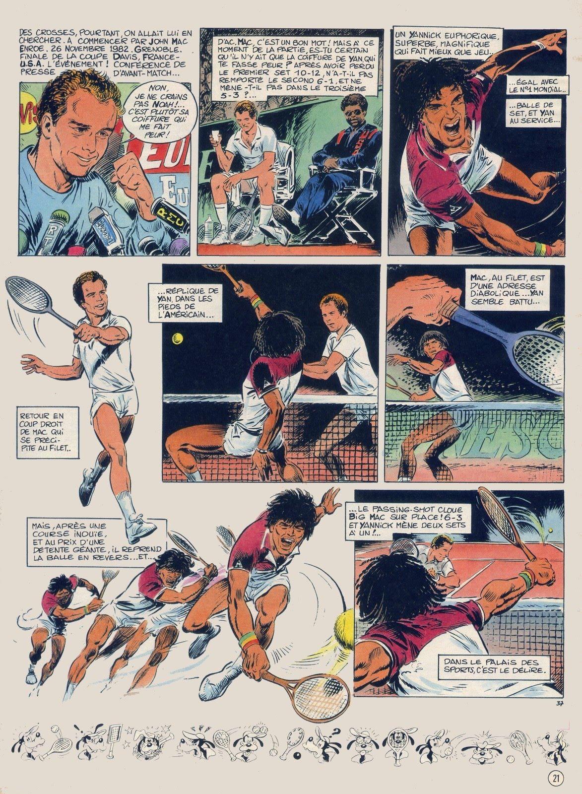 Yannick Noah en bande dessin&eacute;e - planche 37