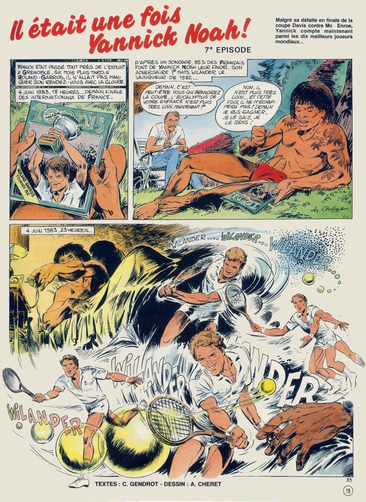 Yannick Noah en bande dessin&eacute;e - planche 39