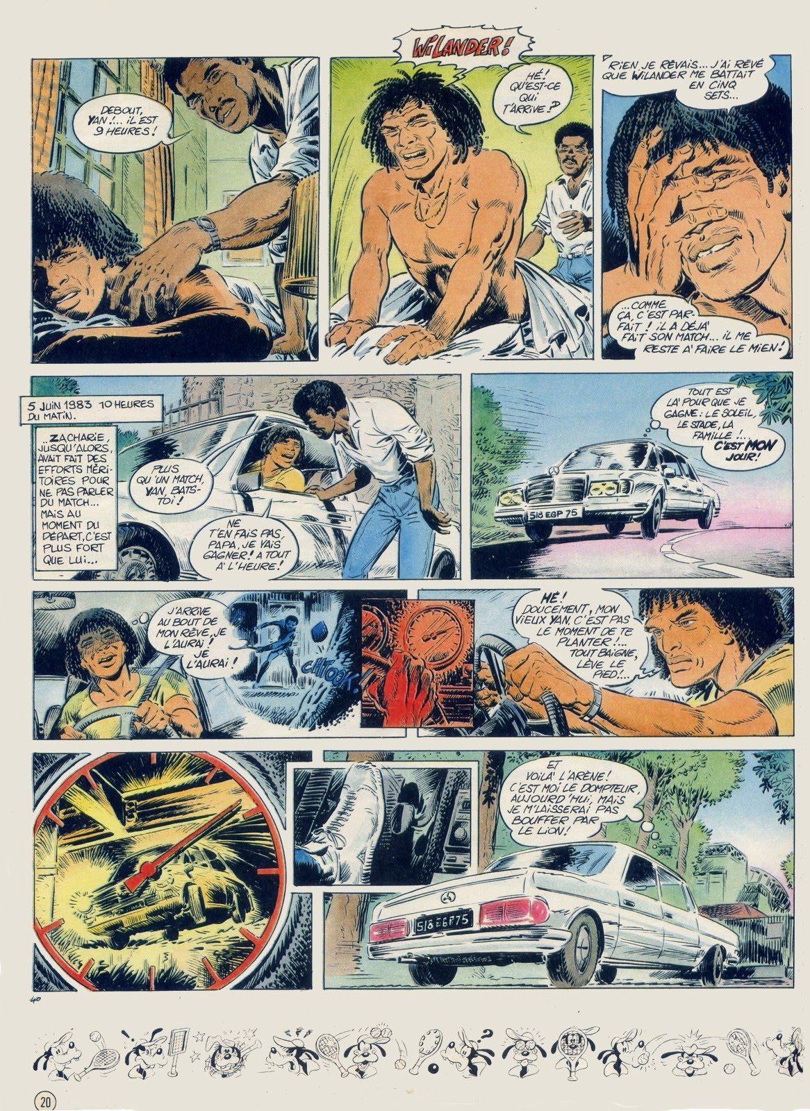 Yannick Noah en bande dessin&eacute;e - planche 40