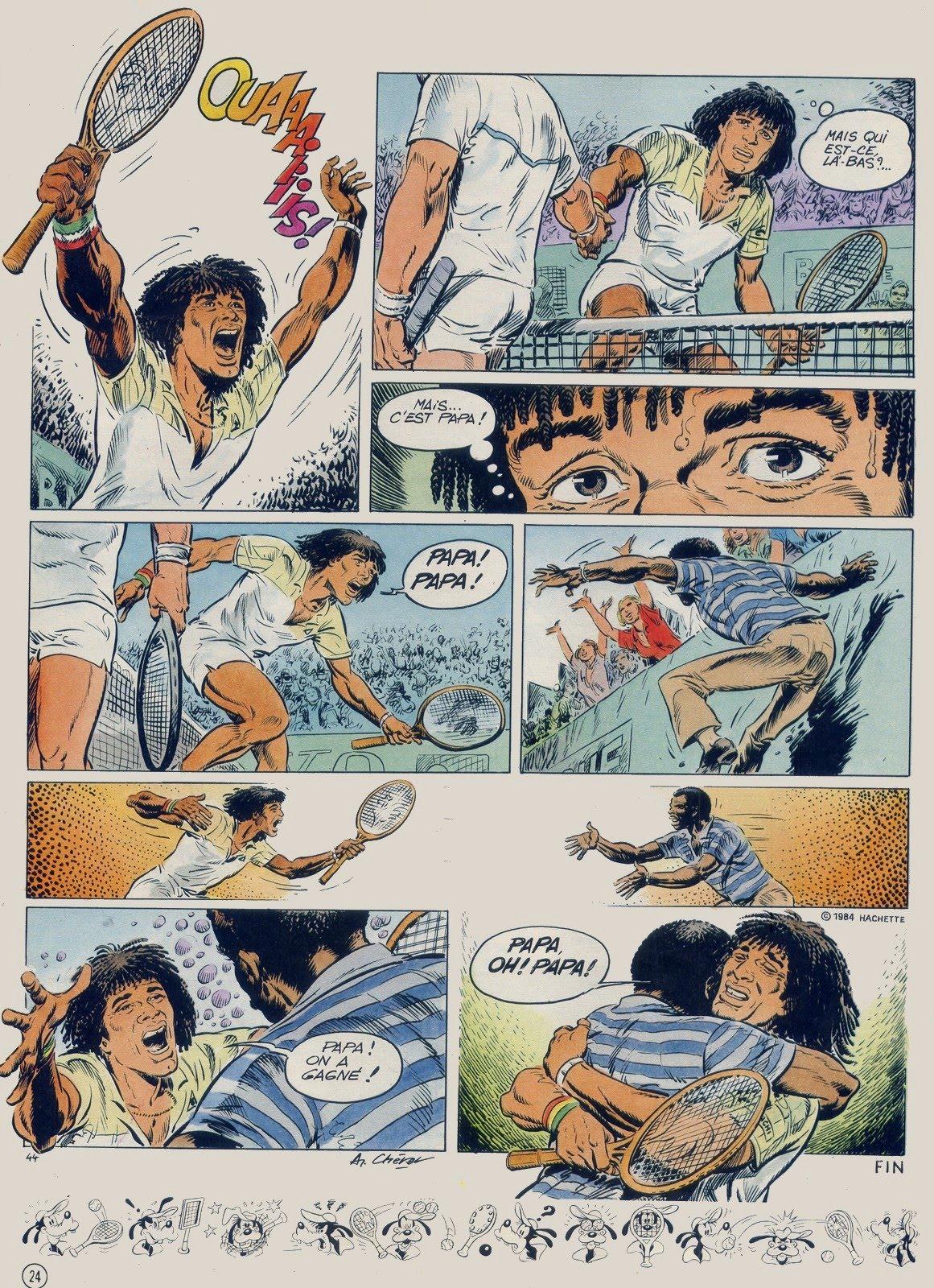 Yannick Noah en bande dessin&eacute;e - planche 44
