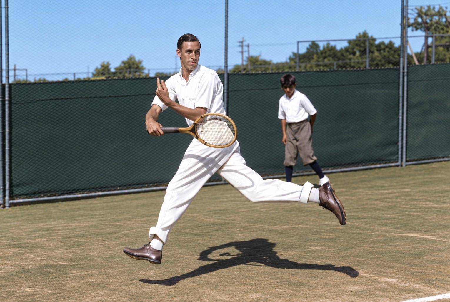Bill Tilden en action